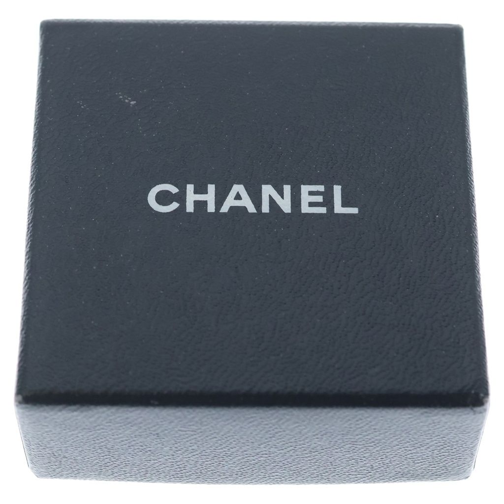 Chanel CC Logo Heart Ring Black Gold — view 6
