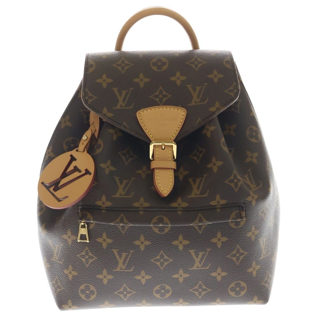 Louis Vuitton Monogram Montsouris NM PM Leather Backpack Brown