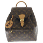 Louis Vuitton Monogram Montsouris NM PM Leather Backpack Brown