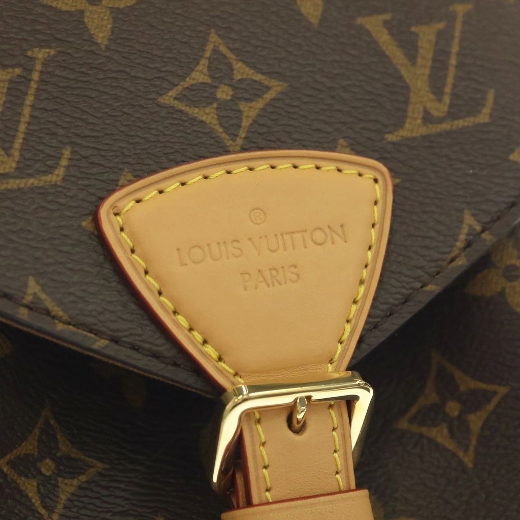 Louis Vuitton Monogram Montsouris NM PM Leather Backpack Brown — view 6