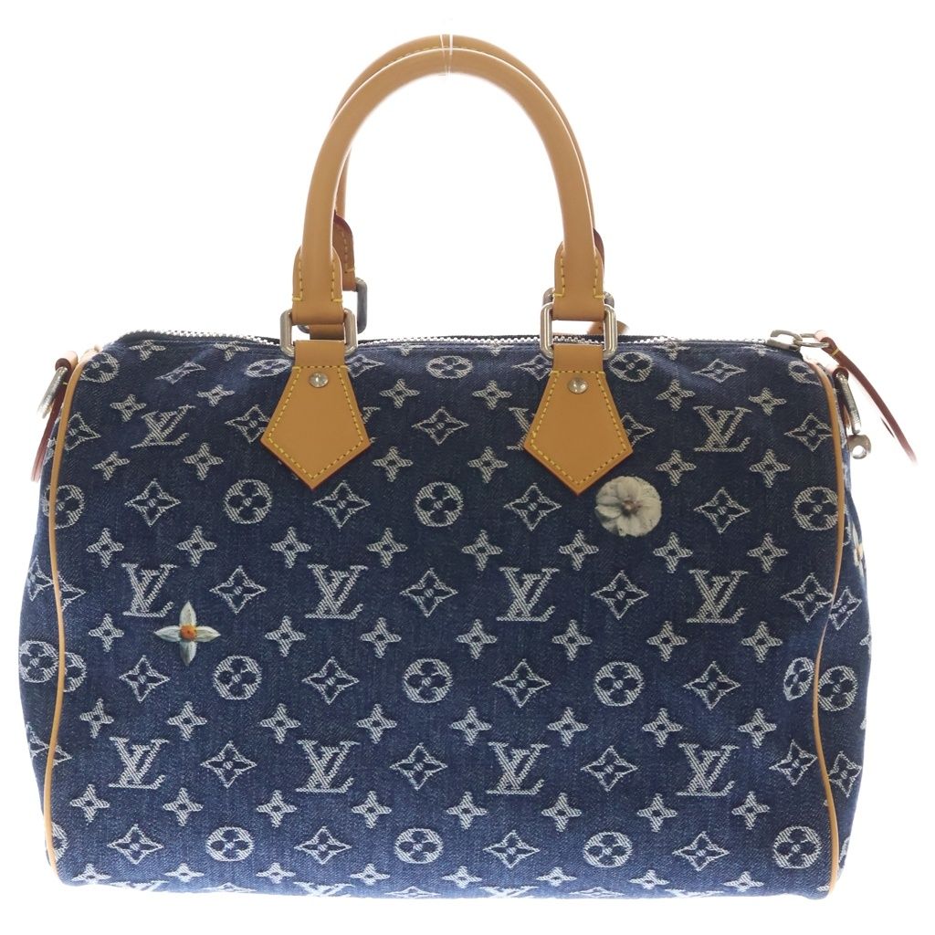 Louis Vuitton Monogram Flower Denim Speedy Bandouliere 30 2-Way Shoulder — view 2