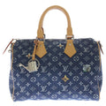 Louis Vuitton Monogram Flower Denim Speedy Bandouliere 30 2-Way Shoulder