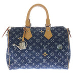 Louis Vuitton Monogram Flower Denim Speedy Bandouliere 30 2-Way Shoulder