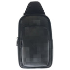 Louis Vuitton Camouflage Avenue Sling Bag PM Leather Black