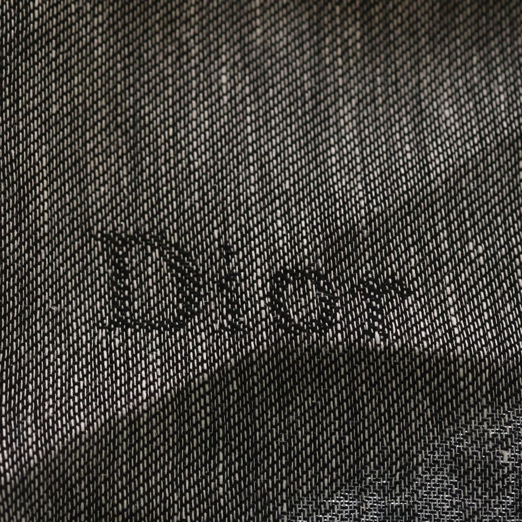 Dior Logo Cashmere Fringe Shawl Scarf Gray