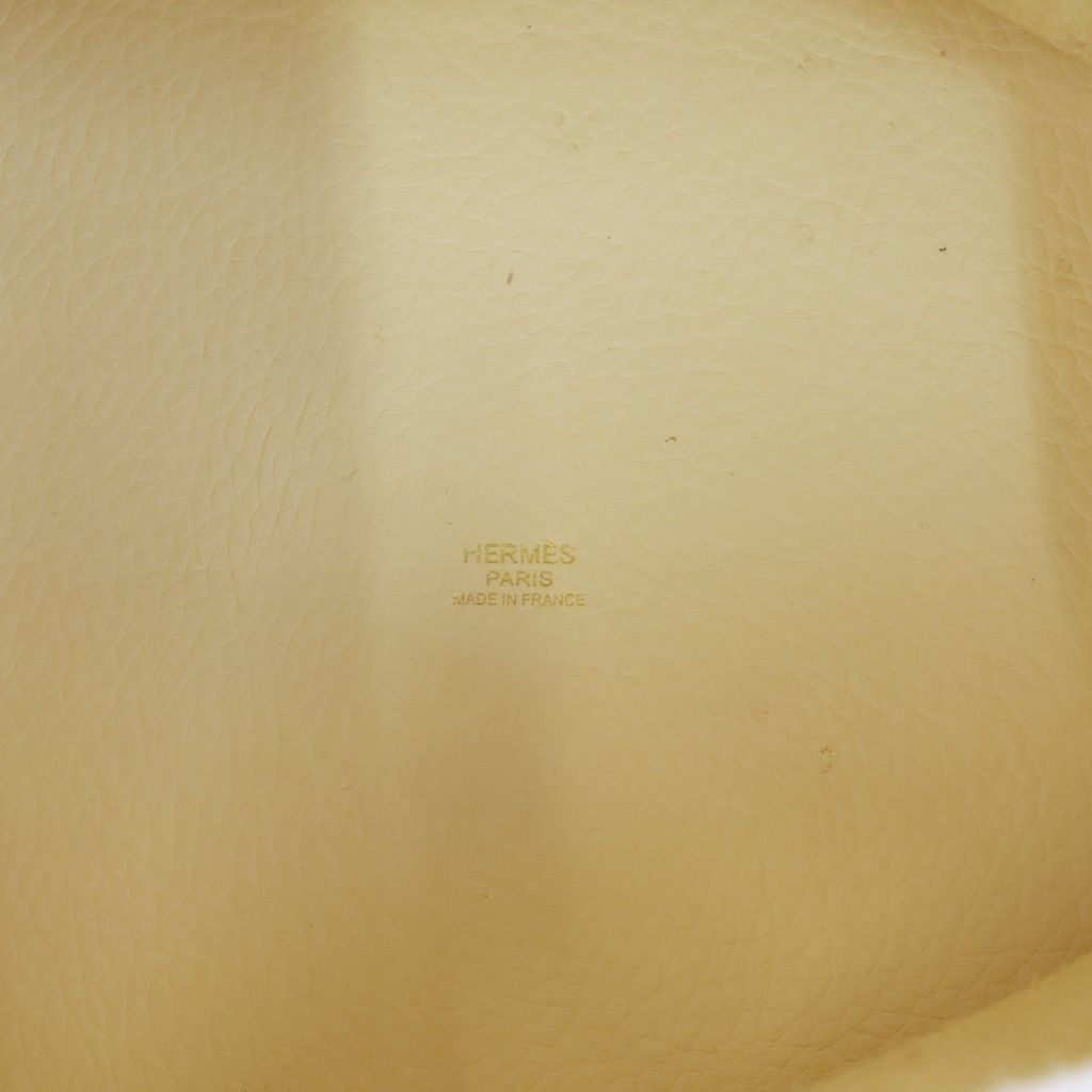 Hermes Picotin Lock MM Taurillon Clemence Gold Handbag Nata Ivory — view 7