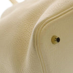 Hermes Picotin Lock MM Taurillon Clemence Gold Handbag Nata Ivory — view 5