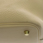 Hermes Picotin Lock MM Taurillon Clemence Gold Handbag Nata Ivory — view 6