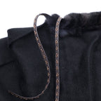 Fendi Cashmere Fur Shawl Scarf Black — view 5