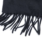 Fendi Cashmere Fur Shawl Scarf Black — view 2