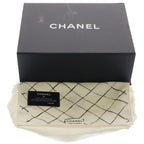 Chanel Quilted 25 Caviar Leather Double Flap Chain Shoulder Bag Gold Black — view 8
