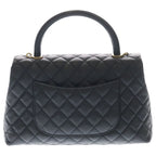 Chanel Coco Handle 29 Top Caviar Leather 2-Way Hand Chain Shoulder Bag Gold — view 2