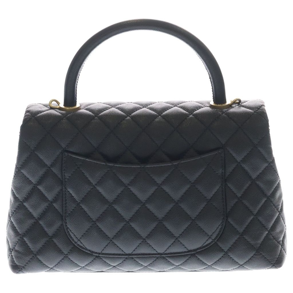 Chanel Coco Handle 29 Top Caviar Leather 2-Way Hand Chain Shoulder Bag Gold — view 2
