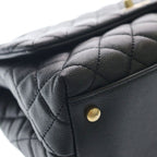 Chanel Coco Handle 29 Top Caviar Leather 2-Way Hand Chain Shoulder Bag Gold — view 5