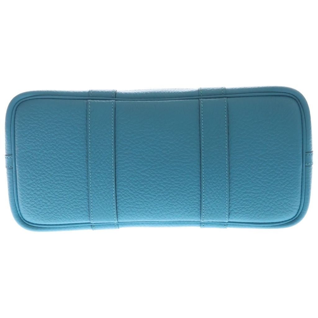 Hermes Garden Party 30 TPM Negonda Handbag Turquoise Silver Blue — view 4
