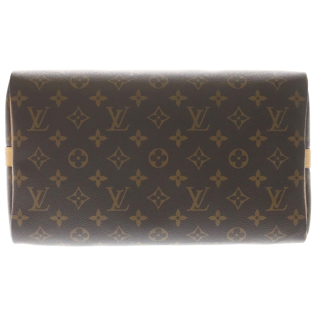 Louis Vuitton Monogram Speedy Bandouliere 30 Hand Mini Boston Shoulder Bag Brown — view 4