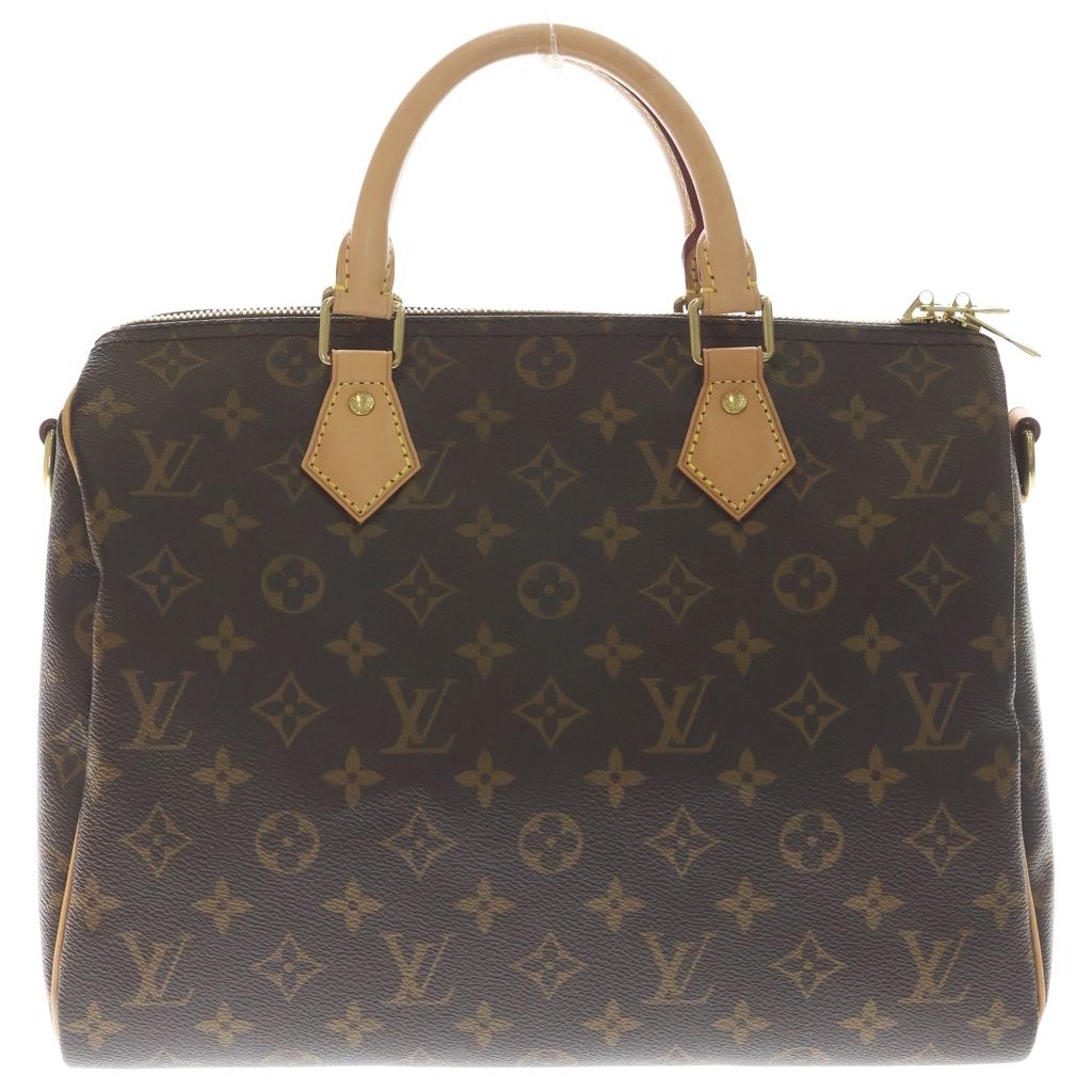 Louis Vuitton Monogram Speedy Bandouliere 30 Hand Mini Boston Shoulder Bag Brown