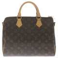 Louis Vuitton Monogram Speedy Bandouliere 30 Hand Mini Boston Shoulder Bag Brown