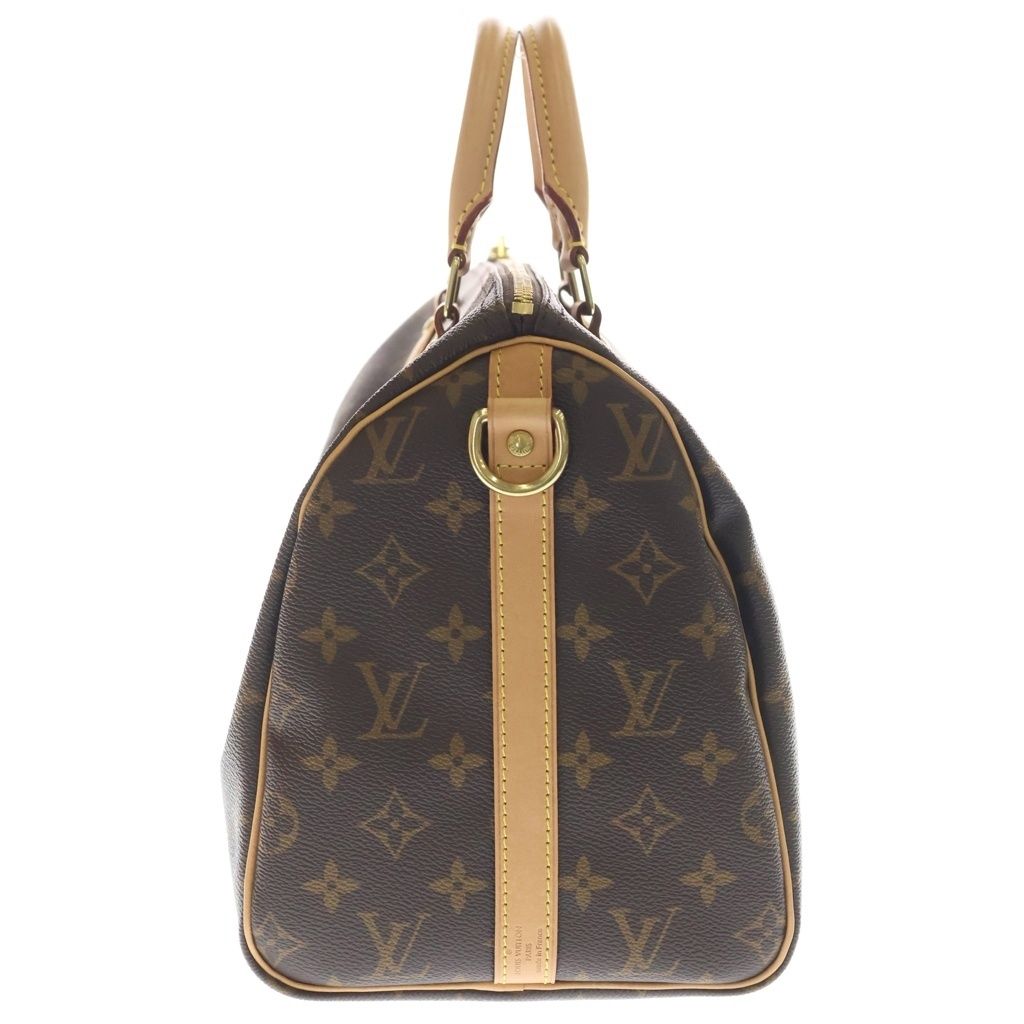 Louis Vuitton Monogram Speedy Bandouliere 30 Hand Mini Boston Shoulder Bag Brown — view 3