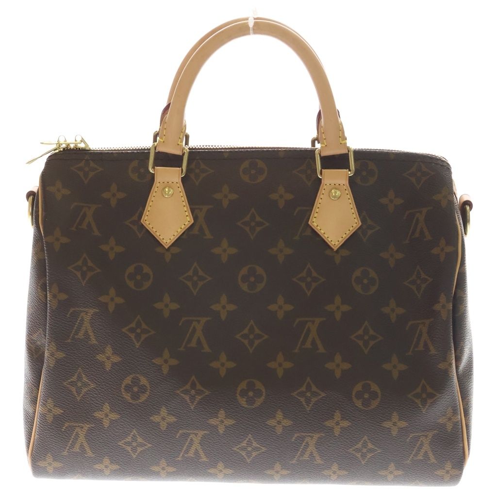 Louis Vuitton Monogram Speedy Bandouliere 30 Hand Mini Boston Shoulder Bag Brown — view 2