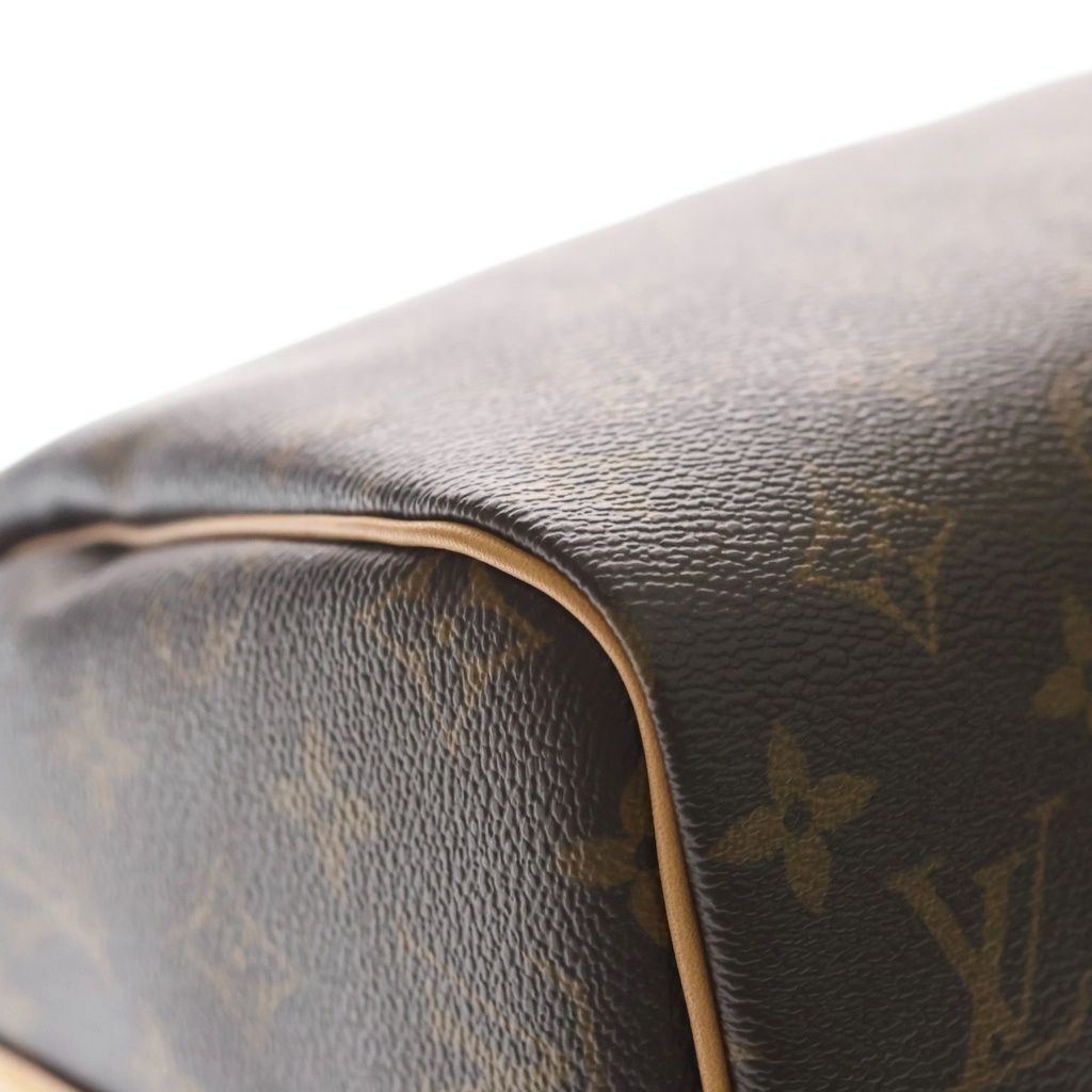 Louis Vuitton Monogram Speedy Bandouliere 30 Hand Mini Boston Shoulder Bag Brown — view 5
