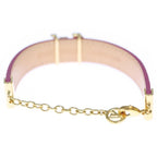 Louis Vuitton LV Glam Bracelet Patent Leather Gold Plated Pink — view 2