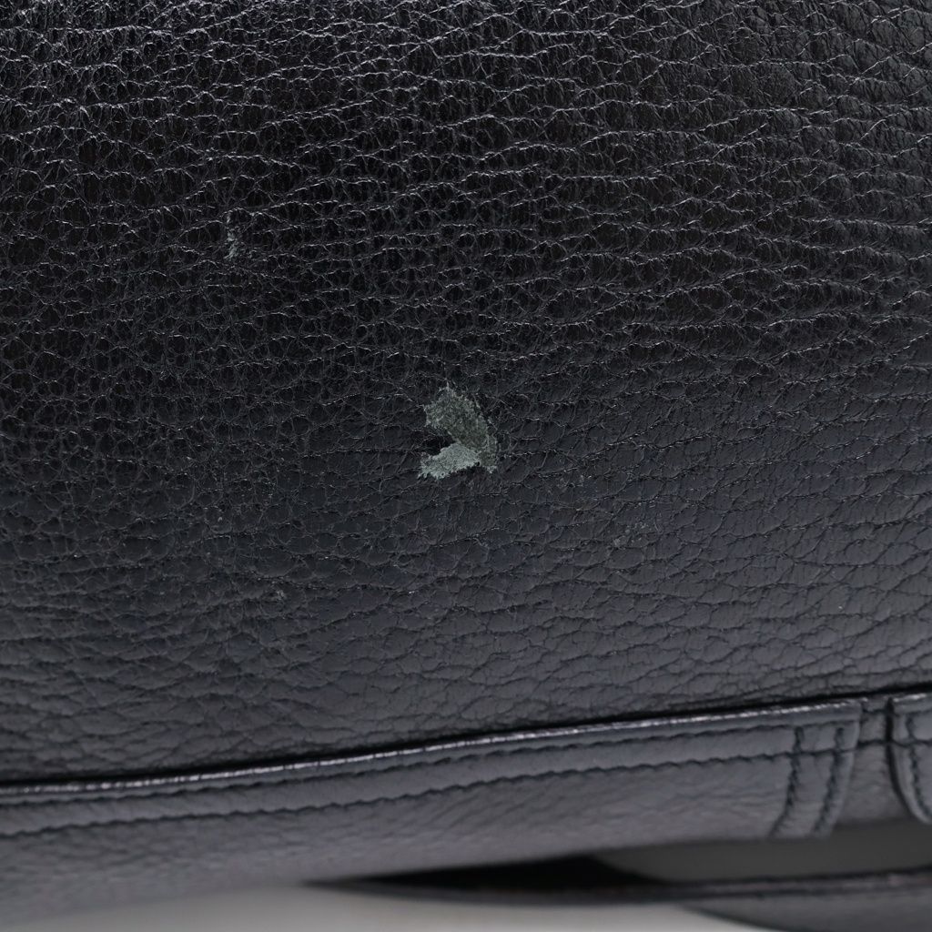 Prada Logo 2-Way Leather Shoulder Bag Black — view 6