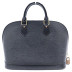 Louis Vuitton Epi Alma PM Handbag Black Noir Leather Gold