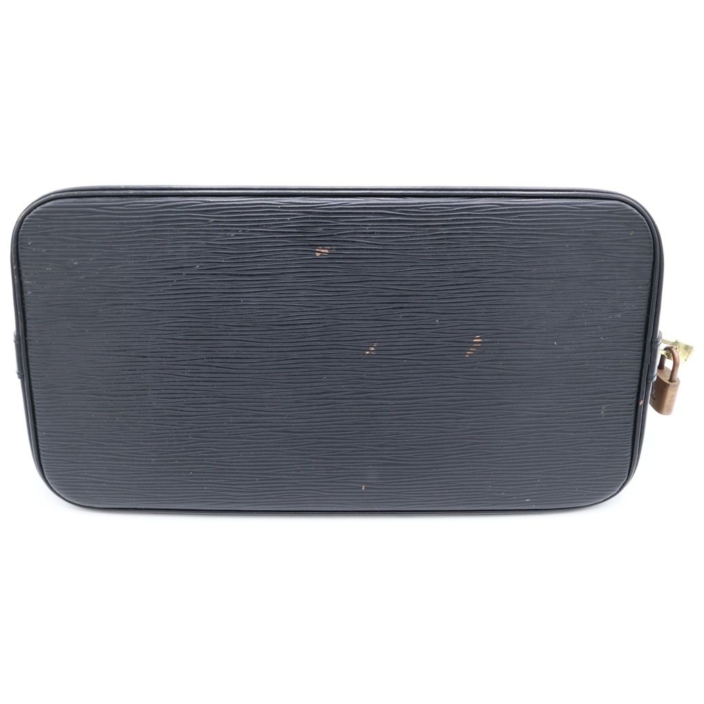 Louis Vuitton Epi Alma PM Handbag Black Noir Leather Gold — view 4