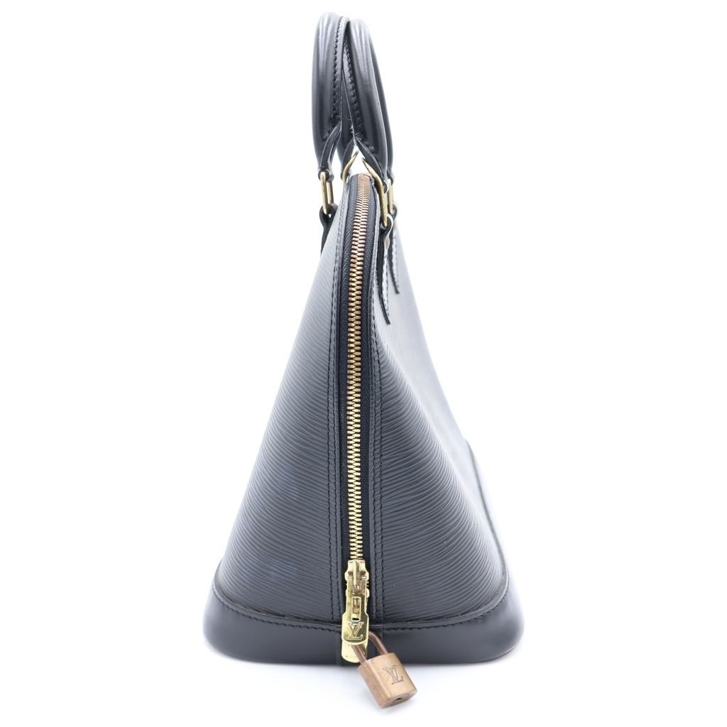 Louis Vuitton Epi Alma PM Handbag Black Noir Leather Gold — view 3