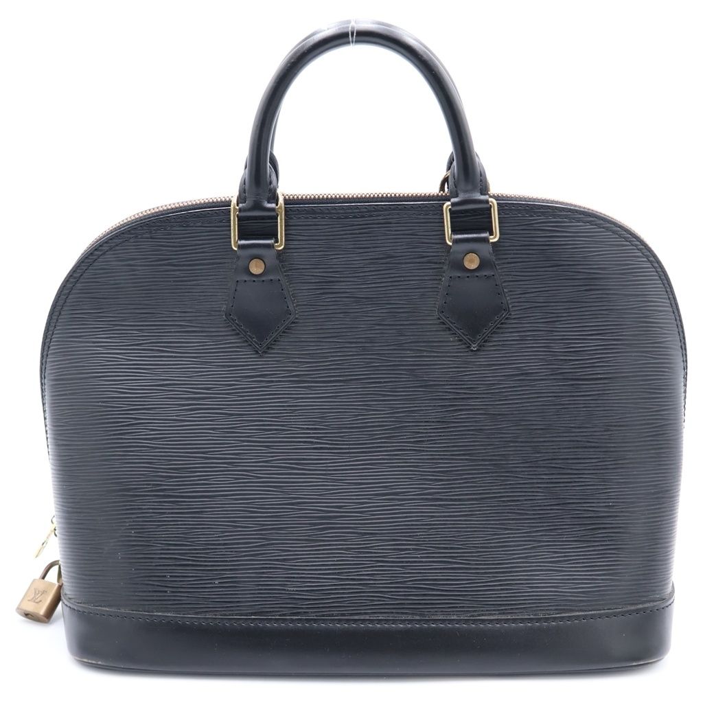 Louis Vuitton Epi Alma PM Handbag Black Noir Leather Gold — view 2