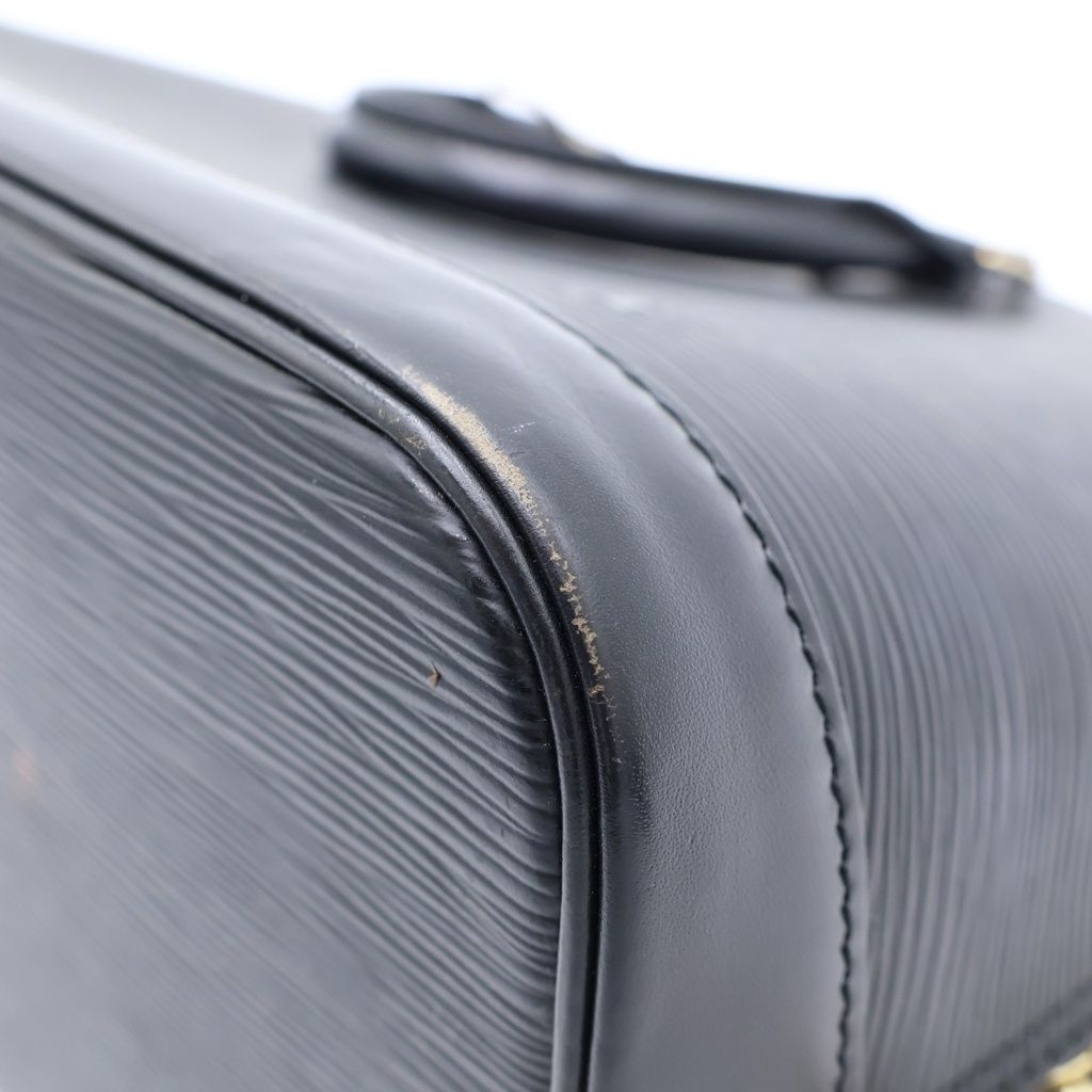 Louis Vuitton Epi Alma PM Handbag Black Noir Leather Gold — view 5