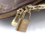 Louis Vuitton Monogram Alma Handbag Brown Leather Gold