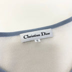 Dior Eg8 Long Sleeve Knit Cardigan CD Logo Bicolor L White — view 7
