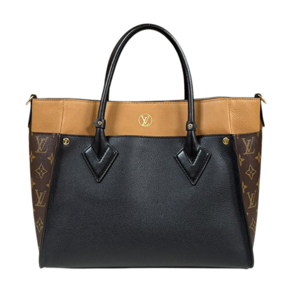 Louis Vuitton on My Side MM Monogram Shoulder Bag Leather Black — view 3