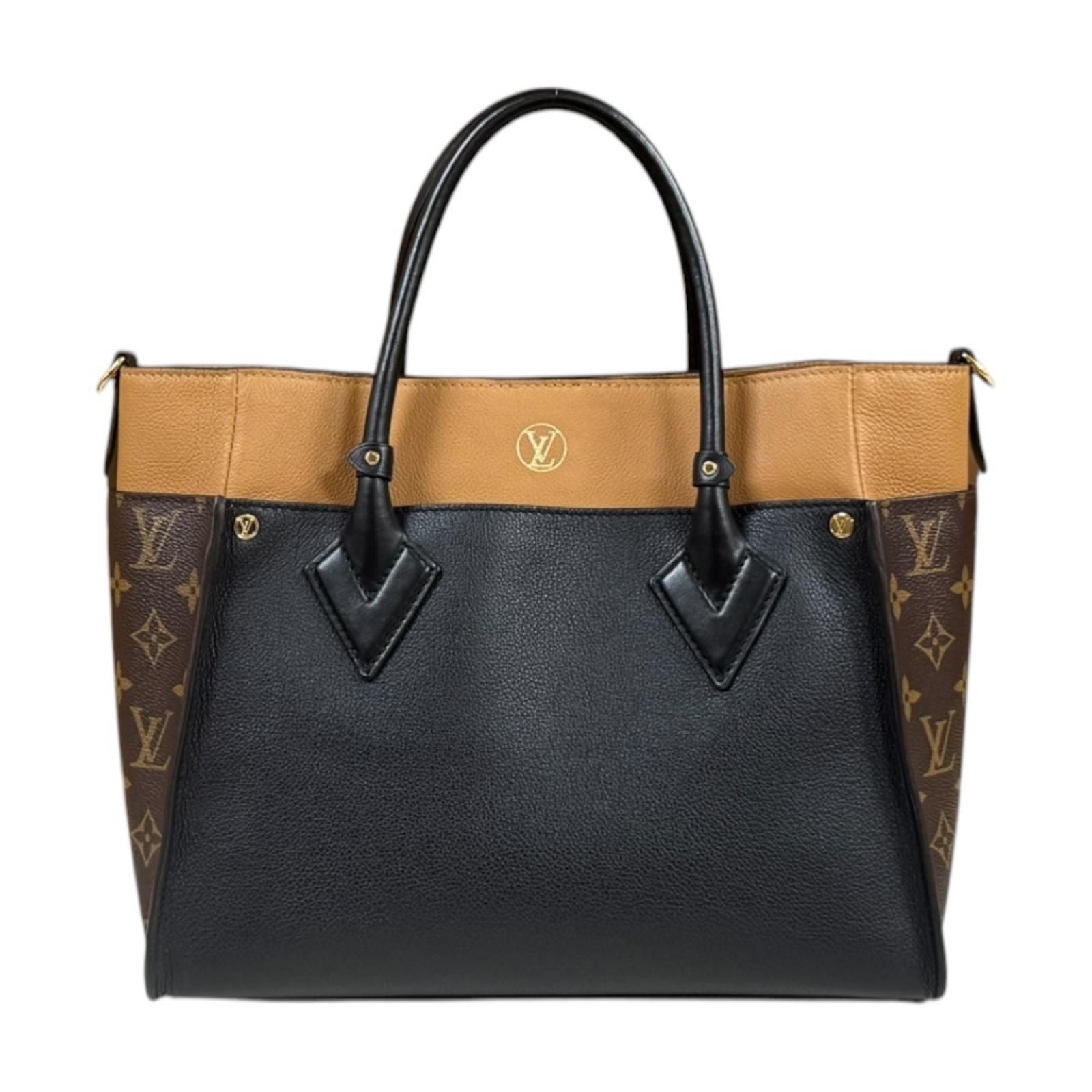 Louis Vuitton on My Side MM Monogram Shoulder Bag Leather Black — view 3