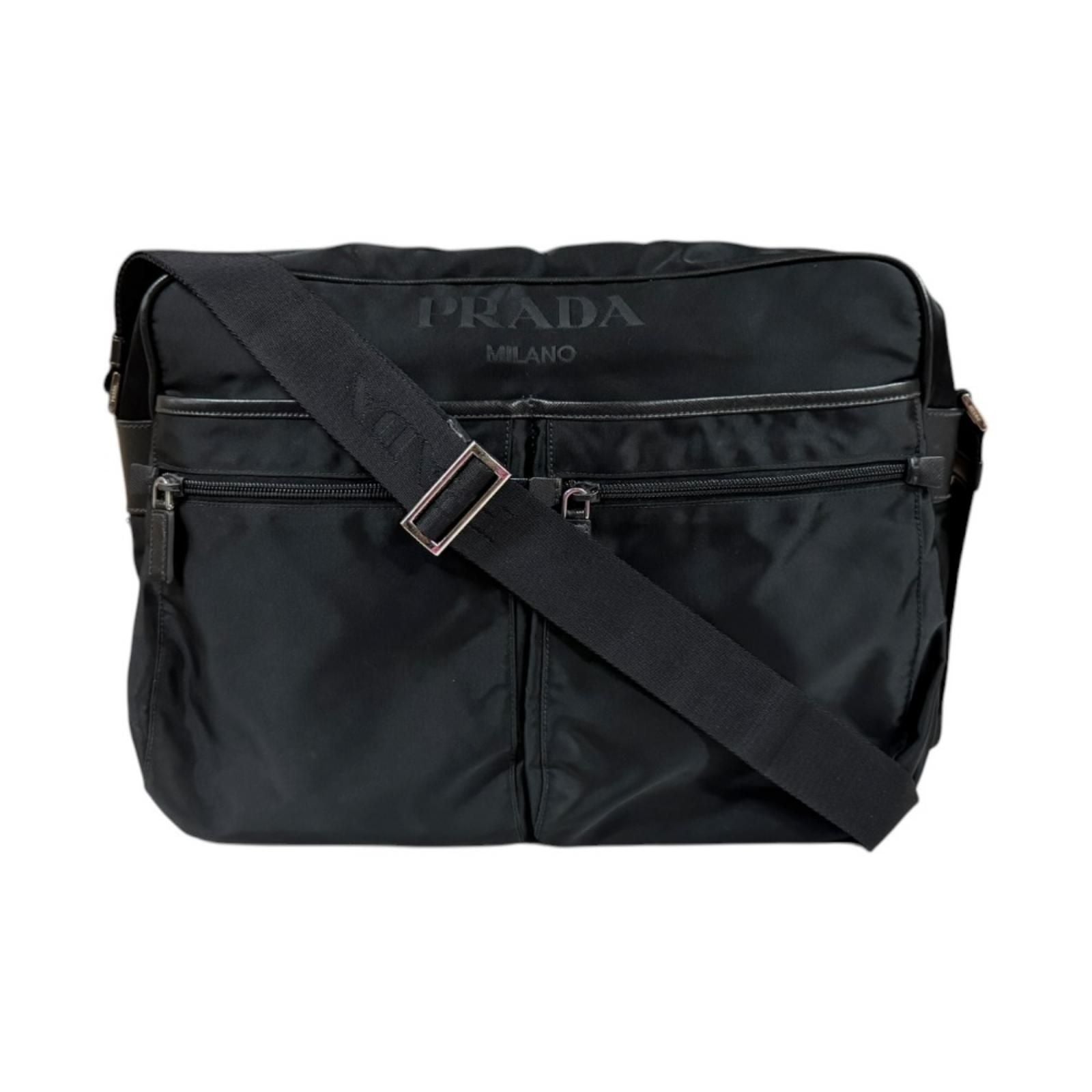 Prada Shoulder Bag Nylon Black