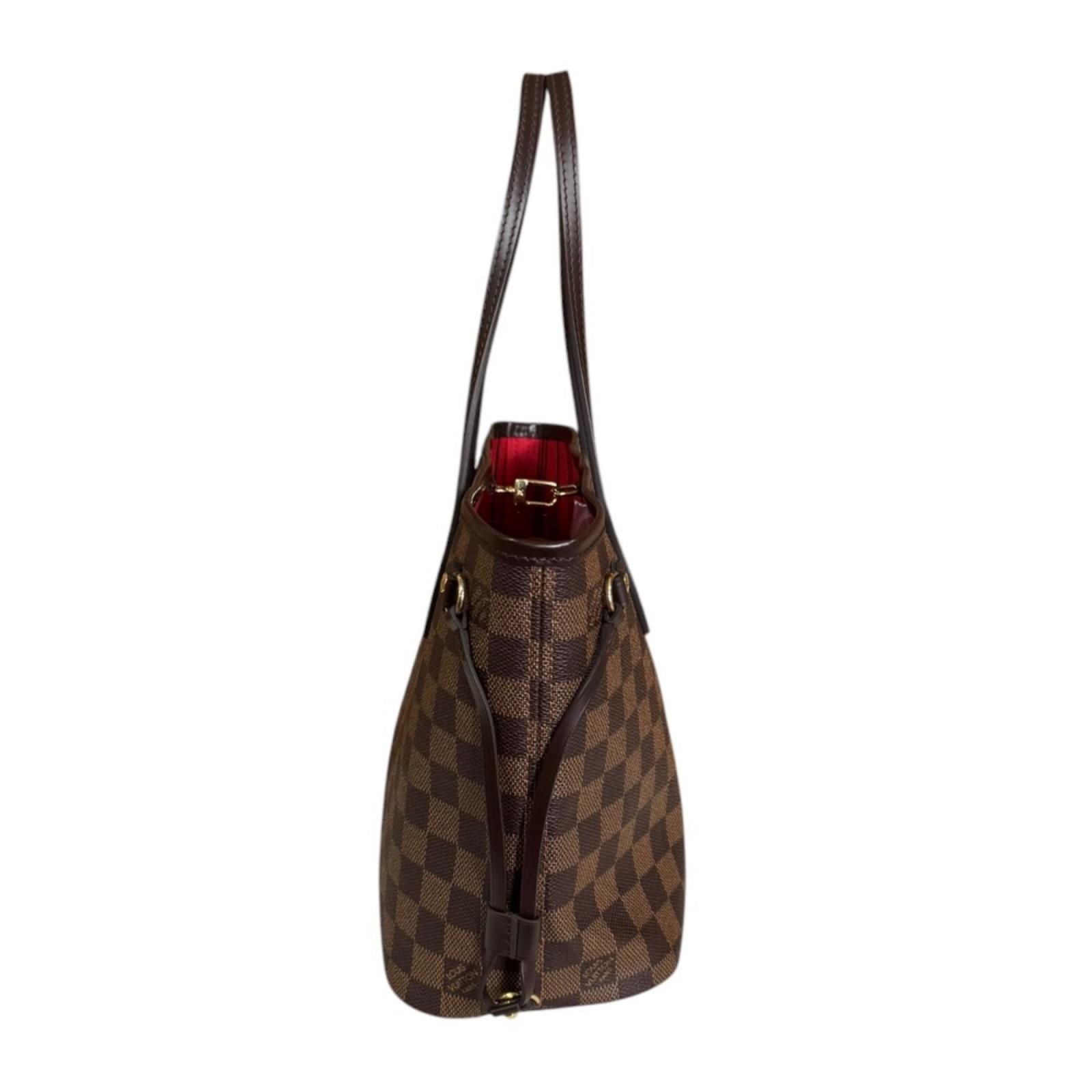 Louis Vuitton Neverfull PM Damier Tote Canvas Brown — view 4