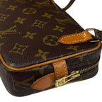 Louis Vuitton Pochette Maroulis Bandouliere Monogram Shoulder Bag Canvas Brown — view 8