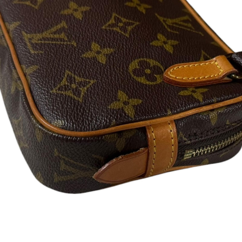 Louis Vuitton Pochette Maroulis Bandouliere Monogram Shoulder Bag Canvas Brown — view 7