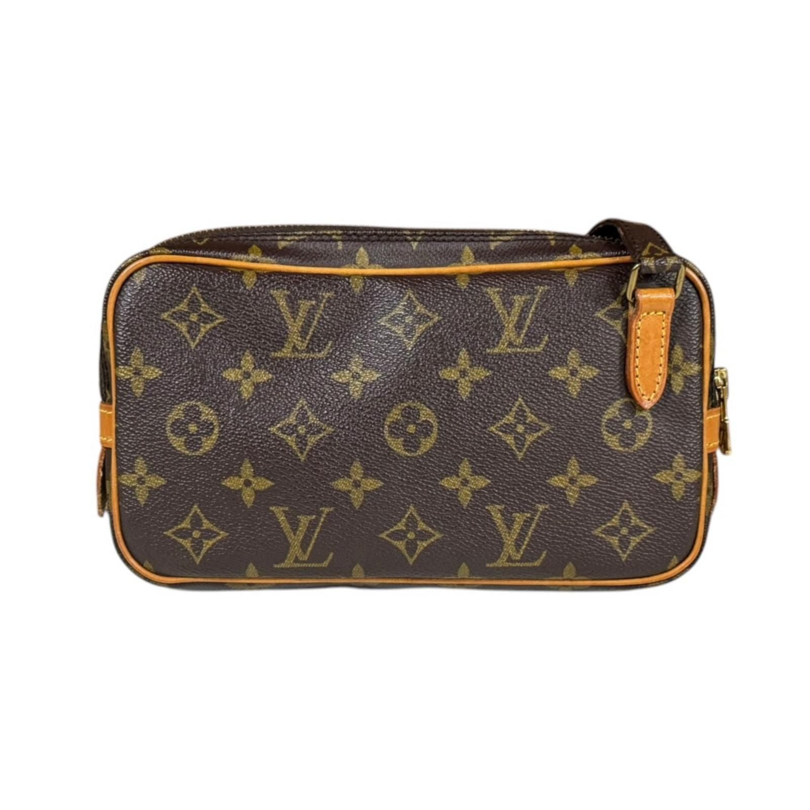 Louis Vuitton Pochette Maroulis Bandouliere Monogram Shoulder Bag Canvas Brown — view 3