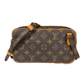 Louis Vuitton Pochette Maroulis Bandouliere Monogram Shoulder Bag Canvas Brown
