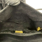 Gucci Vintage Sherry Line GG Logo Leather Shoulder Bag Pochette Black — view 9