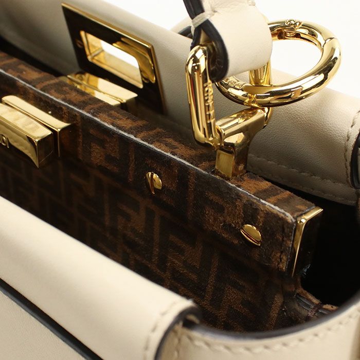 Fendi 2-Way Peekaboo Mini Fidue Handbag Calf — view 5