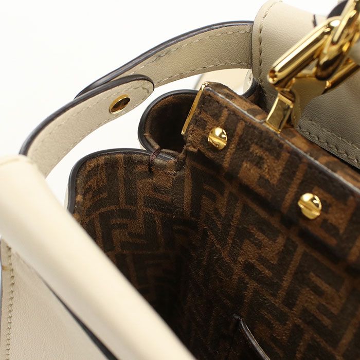 Fendi 2-Way Peekaboo Mini Fidue Handbag Calf — view 4