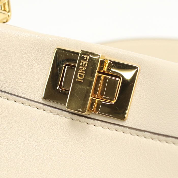 Fendi 2-Way Peekaboo Mini Fidue Handbag Calf — view 6
