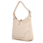 Hermes Shoulder Bag Trim 35 Ivory Silver Taurillon Clemence — view 2