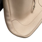 Hermes Shoulder Bag Trim 35 Ivory Silver Taurillon Clemence — view 7
