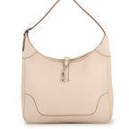 Hermes Shoulder Bag Trim 35 Ivory Silver Taurillon Clemence