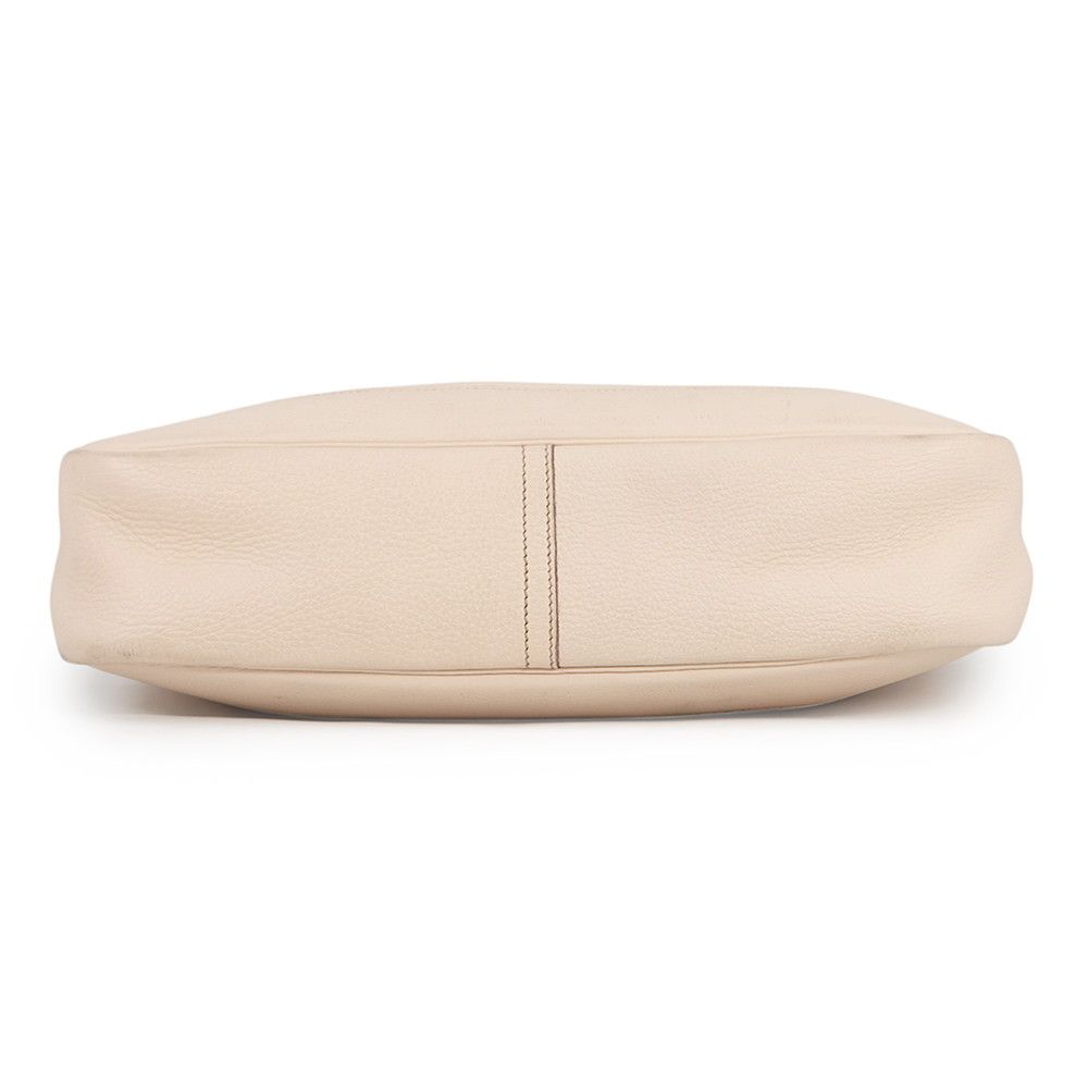 Hermes Shoulder Bag Trim 35 Ivory Silver Taurillon Clemence — view 3